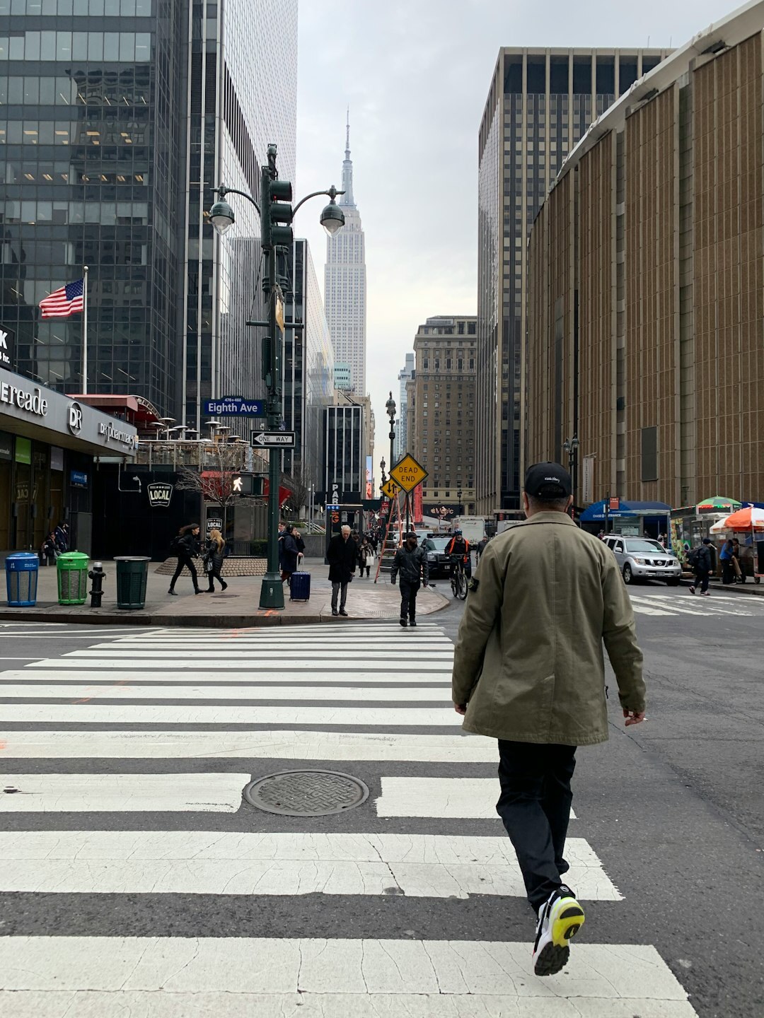 celebrity walking in city